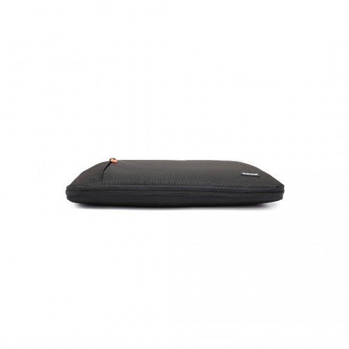 EQ2346M - Kono Streamline Water - Resistant Medium Laptop Sleeve With Velvety Interior - Black - Easy Luggage