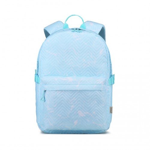 EQ2361 - Kono Water - Resistant School Backpack With Secure Laptop Compartment - Blue - Easy Luggage
