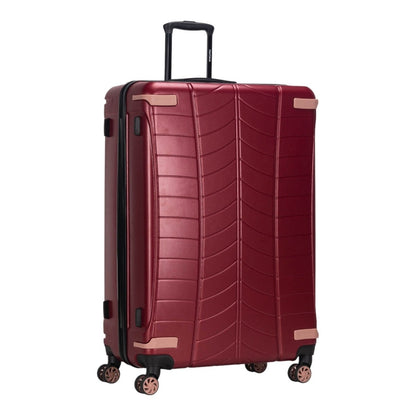 Fantana polypropylene 4 wheels hard shell cabin, ultra light - anti - theft zipper more sizes available - burgundy - Easy Luggage