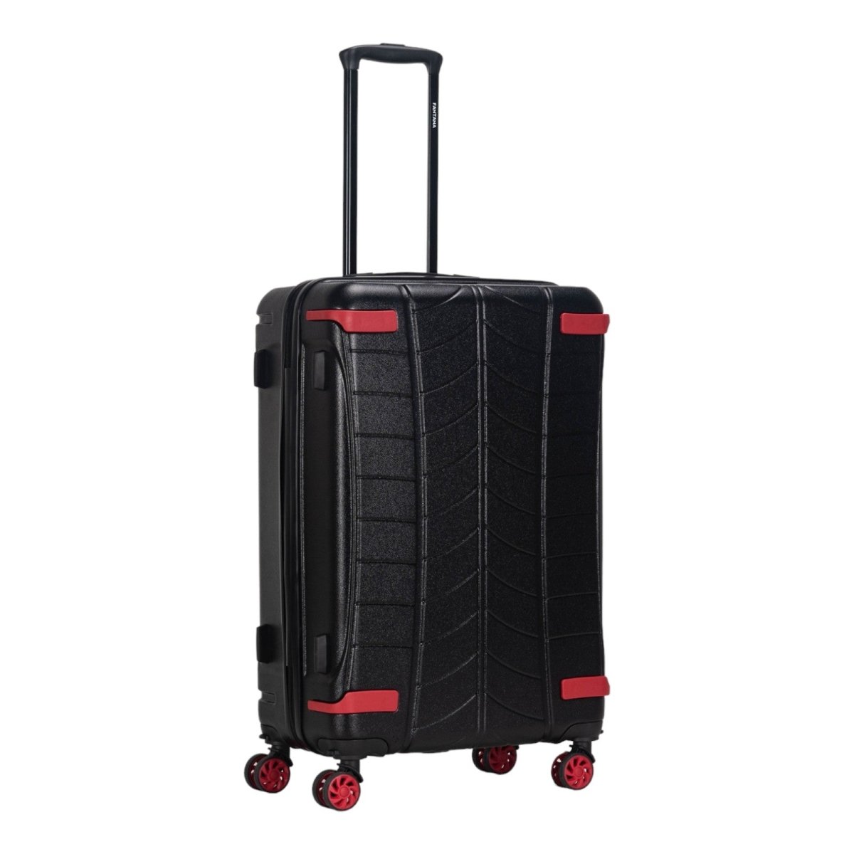 Fantana Polypropylene 4 Wheels Hard Shell Cabin, Ultra Light - Anti - Theft Zipper More Sizes Availaible Black - Easy Luggage