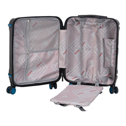 Fantana Polypropylene 4 Wheels Hard Shell Cabin, Ultra Light - Anti - Theft Zipper More Sizes Availaible Grey - Easy Luggage