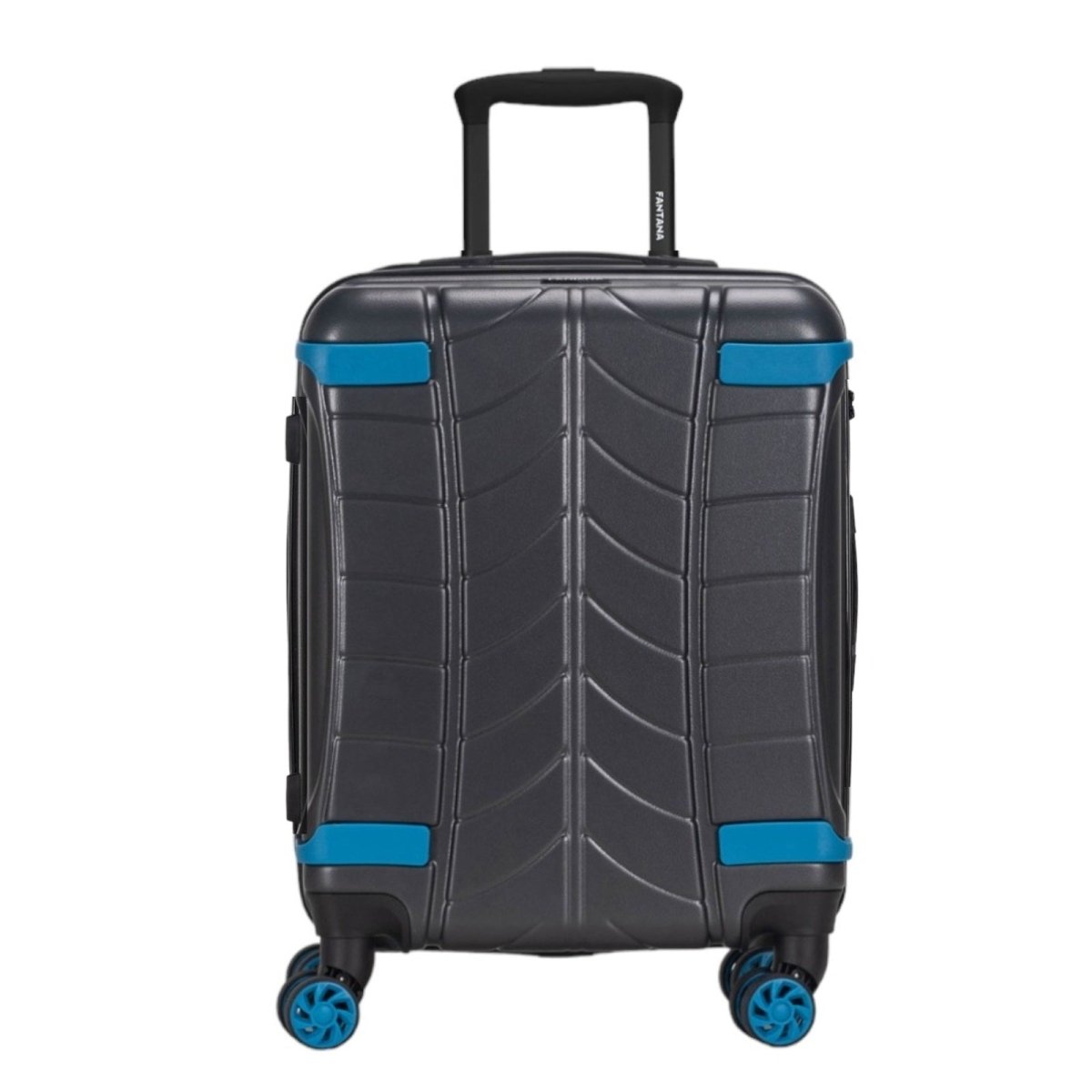 Fantana Polypropylene 4 Wheels Hard Shell Cabin, Ultra Light - Anti - Theft Zipper More Sizes Availaible Grey - Easy Luggage