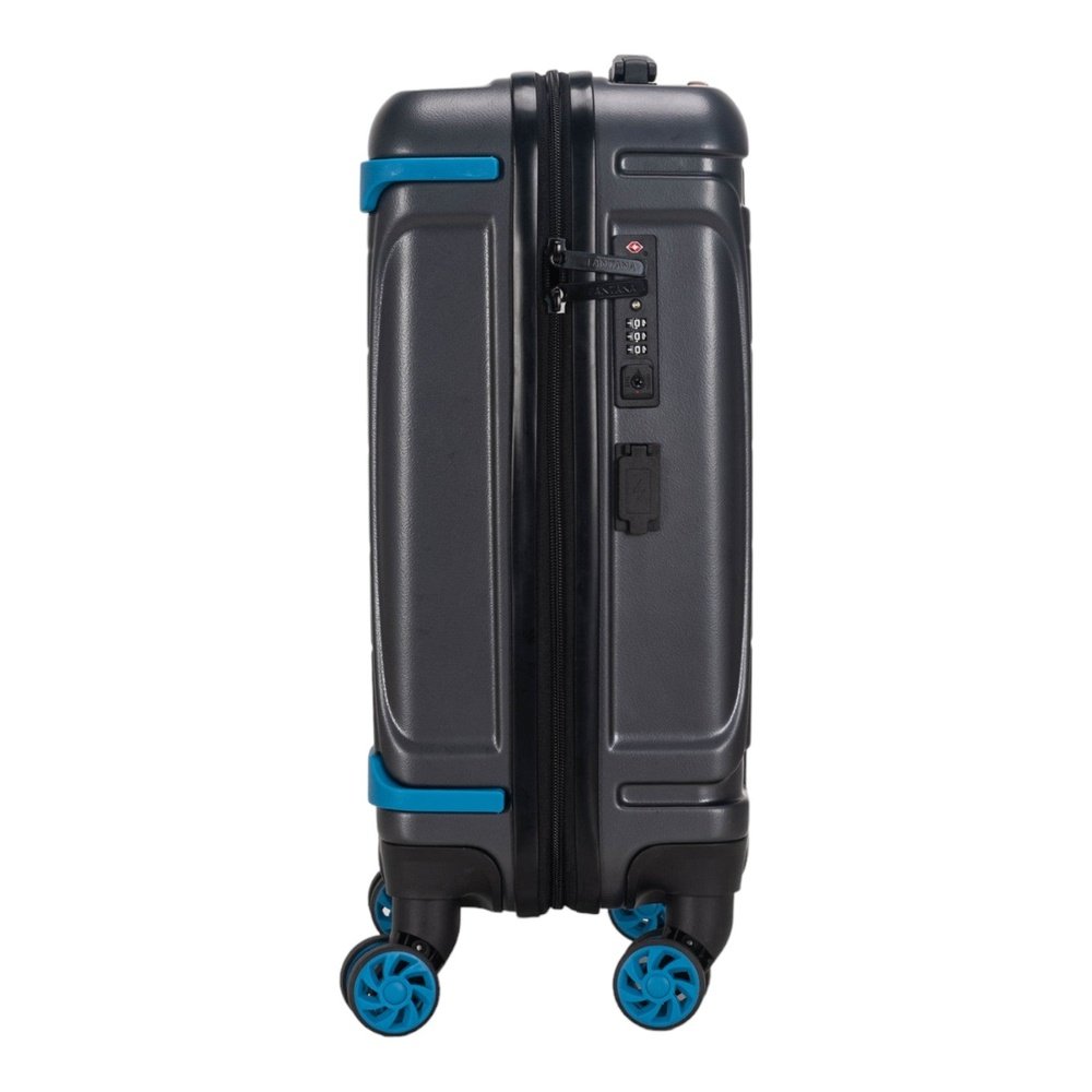 Fantana Polypropylene 4 Wheels Hard Shell Cabin, Ultra Light - Anti - Theft Zipper More Sizes Availaible Grey - Easy Luggage