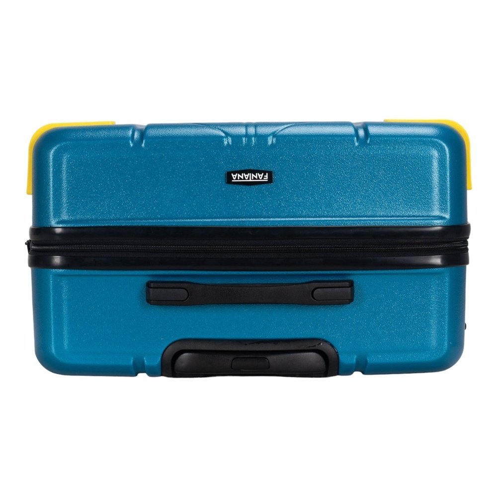 Fantana Polypropylene 4 Wheels Hard Shell Cabin, Ultra Light - Anti - Theft Zipper More Sizes Availaible Turquoise - Easy Luggage