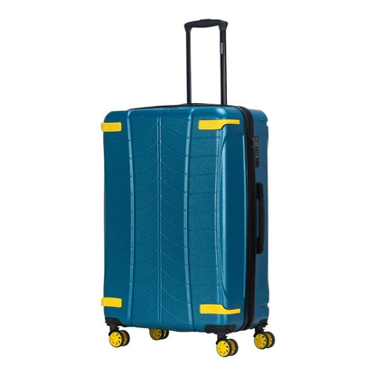 Fantana Polypropylene 4 Wheels Hard Shell Cabin, Ultra Light - Anti - Theft Zipper More Sizes Availaible Turquoise - Easy Luggage