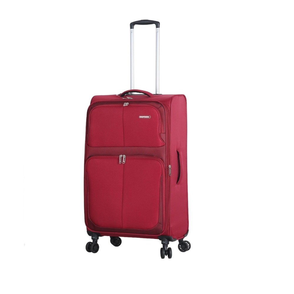 Fantana Super Light Soft Shell 4 - Wheels Expandable Luggage with Multiple Pockets Burgundy - Easy Luggage