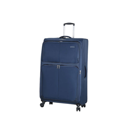 Fantana Super Light Soft Shell 4 - Wheels Expandable Luggage with Multiple Pockets Navy - Easy Luggage