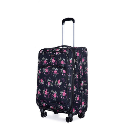 Fantana ULTRA Light Weight Expandable Printed Suitcases Travel Luggage Cabin Trolley Bag Set Of 5 - Easy Luggage