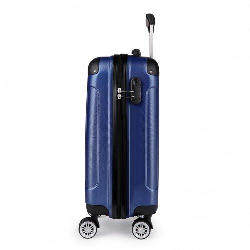 K1777L - Kono 19 Inch ABS Hard Shell Suitcase Luggage - Navy - Easy Luggage