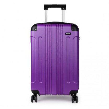 K1777L - Kono 19 Inch ABS Hard Shell Suitcase Luggage - Purple - Easy Luggage