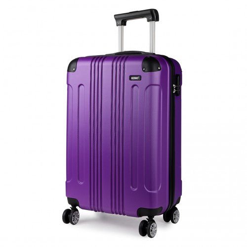 K1777L - Kono 19 Inch ABS Hard Shell Suitcase Luggage - Purple - Easy Luggage