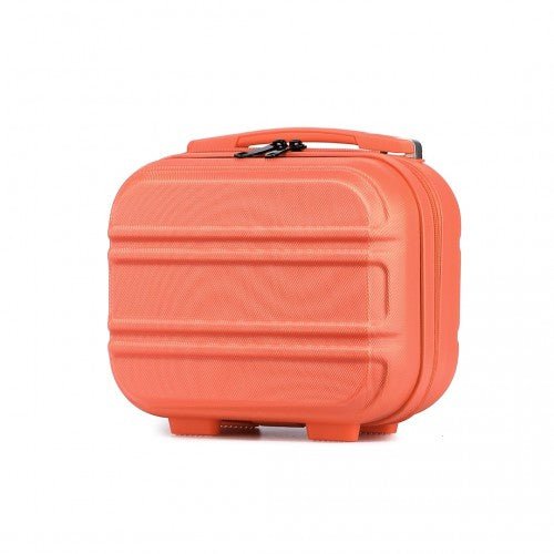 K1871 - 1L - Kono 12 Inch Lightweight Hard Shell ABS Vanity Case - Coral - Easy Luggage