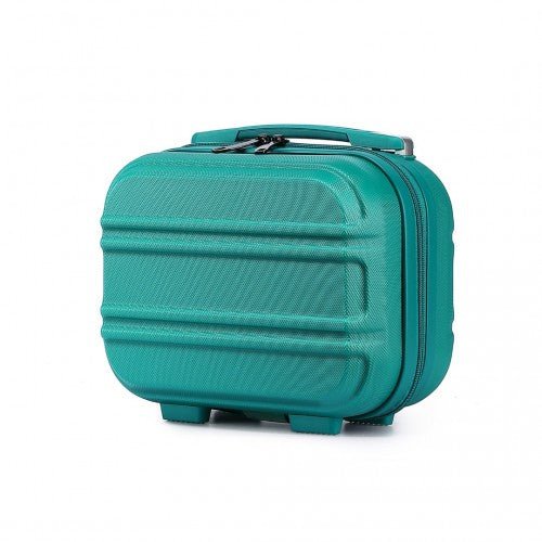 K1871 - 1L - Kono 12 Inch Lightweight Hard Shell ABS Vanity Case - Teal - Easy Luggage