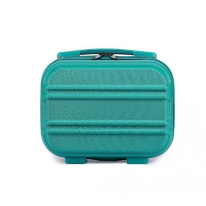 K1871 - 1L - Kono 12 Inch Lightweight Hard Shell ABS Vanity Case - Teal - Easy Luggage