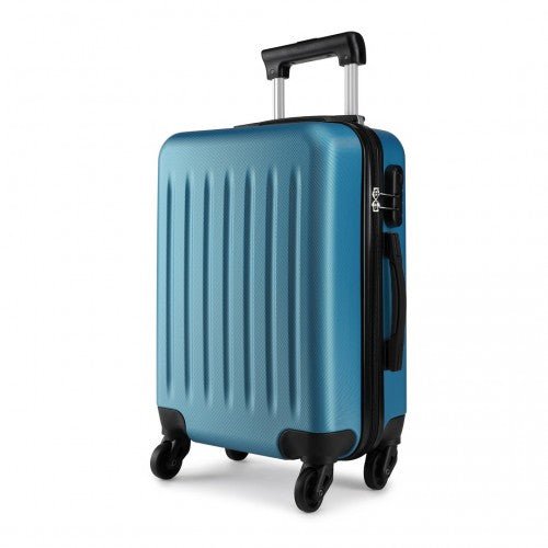 K1872L - Kono 24 Inch ABS Hard Shell Luggage 4 Wheel Spinner Suitcase - Navy - Easy Luggage