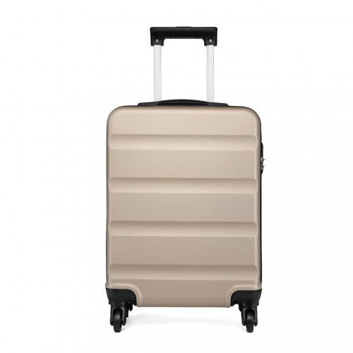 K1991 - 1L - Kono 19 Inch Horizontal Design ABS Hard Shell Suitcase With TSA Lock - Gold - Easy Luggage