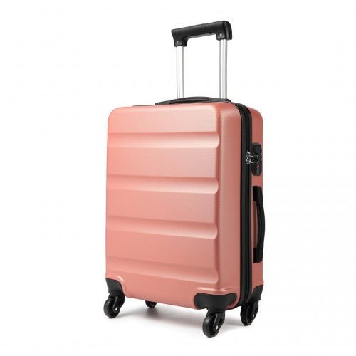 K1991 - 1L - Kono 24 Inch Horizontal Design ABS Hard Shell Suitcase With TSA Lock - Nude - Easy Luggage