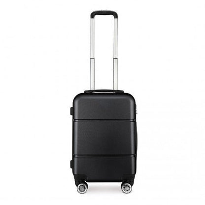 K1995L - Kono Hard Shell ABS Carry On Suitcase 20 Inch - Black - Easy Luggage