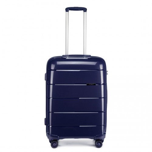 K1997L - KONO 20 INCH CABIN SIZE HARD SHELL PP SUITCASE - NAVY - Easy Luggage