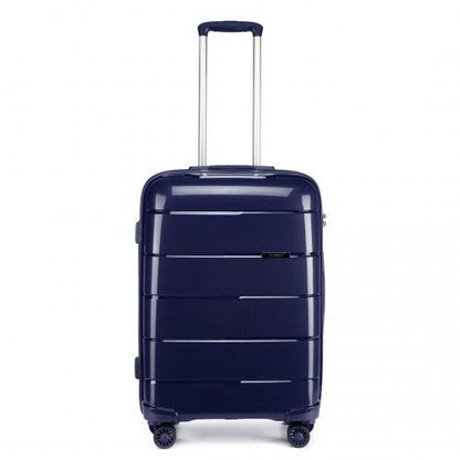 K1997L - KONO 24 INCH HARD SHELL PP SUITCASE - NAVY - Easy Luggage