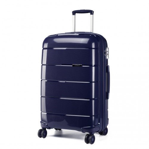 K1997L - KONO 28 INCH HARD SHELL PP SUITCASE - NAVY - Easy Luggage