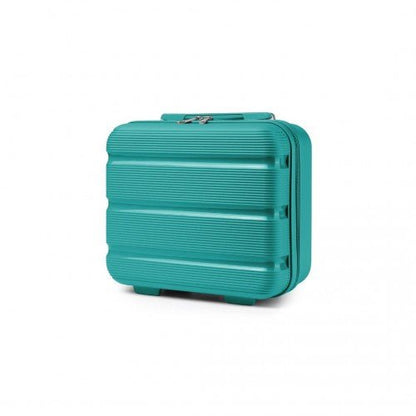 K2092L - Kono 14 Inch Bright Hard Shell PP Vanity Case - Blue - Easy Luggage