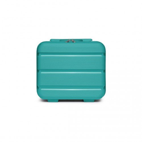 K2092L - Kono 14 Inch Bright Hard Shell PP Vanity Case - Blue - Easy Luggage