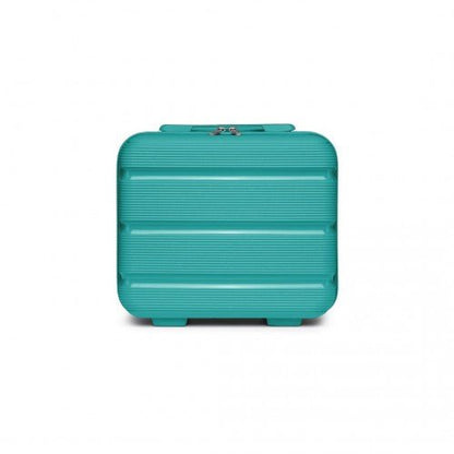 K2092L - Kono 14 Inch Bright Hard Shell PP Vanity Case - Blue - Easy Luggage