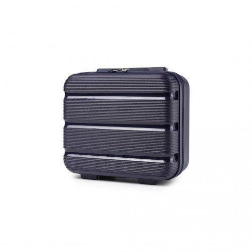 K2092L - Kono 14 Inch Bright Hard Shell PP Vanity Case - Navy - Easy Luggage