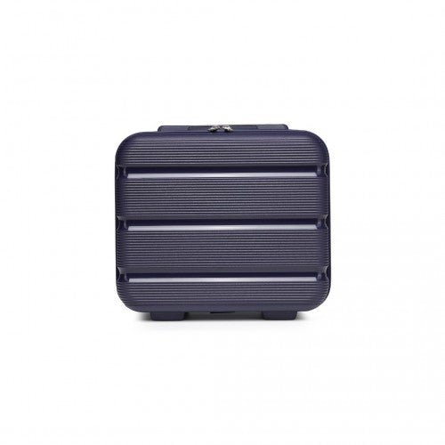 K2092L - Kono 14 Inch Bright Hard Shell PP Vanity Case - Navy - Easy Luggage