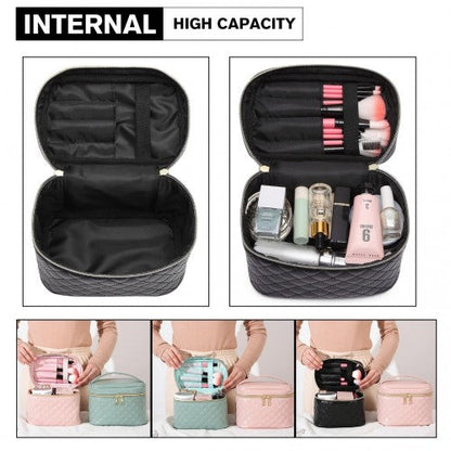Easy Luggage E2103 - Miss Lulu Make-up Organiser Storage Bag - Black