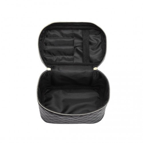 Easy Luggage E2103 - Miss Lulu Make-up Organiser Storage Bag - Black