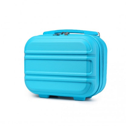 Easy Luggage K1871-1L - Kono 12 Inch Lightweight Hard Shell ABS Vanity Case - Blue