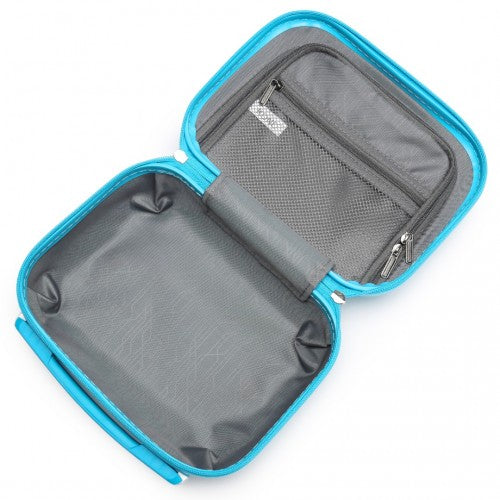 Easy Luggage K1871-1L - Kono 12 Inch Lightweight Hard Shell ABS Vanity Case - Blue