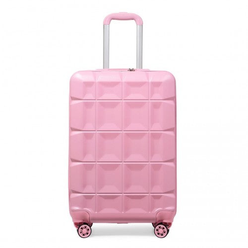 Easy Luggage K2292L - Kono 20 Inch Lightweight Hard Shell ABS Luggage Cabin Suitcase With TSA Lock - Pink