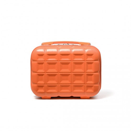 Easy Luggage K2292L - Kono 13 Inch Lightweight Hard Shell ABS Vanity Case - Orange