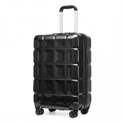 Easy Luggage K2292L - Kono 20 Inch Lightweight Hard Shell ABS Luggage Cabin Suitcase With TSA Lock - Black