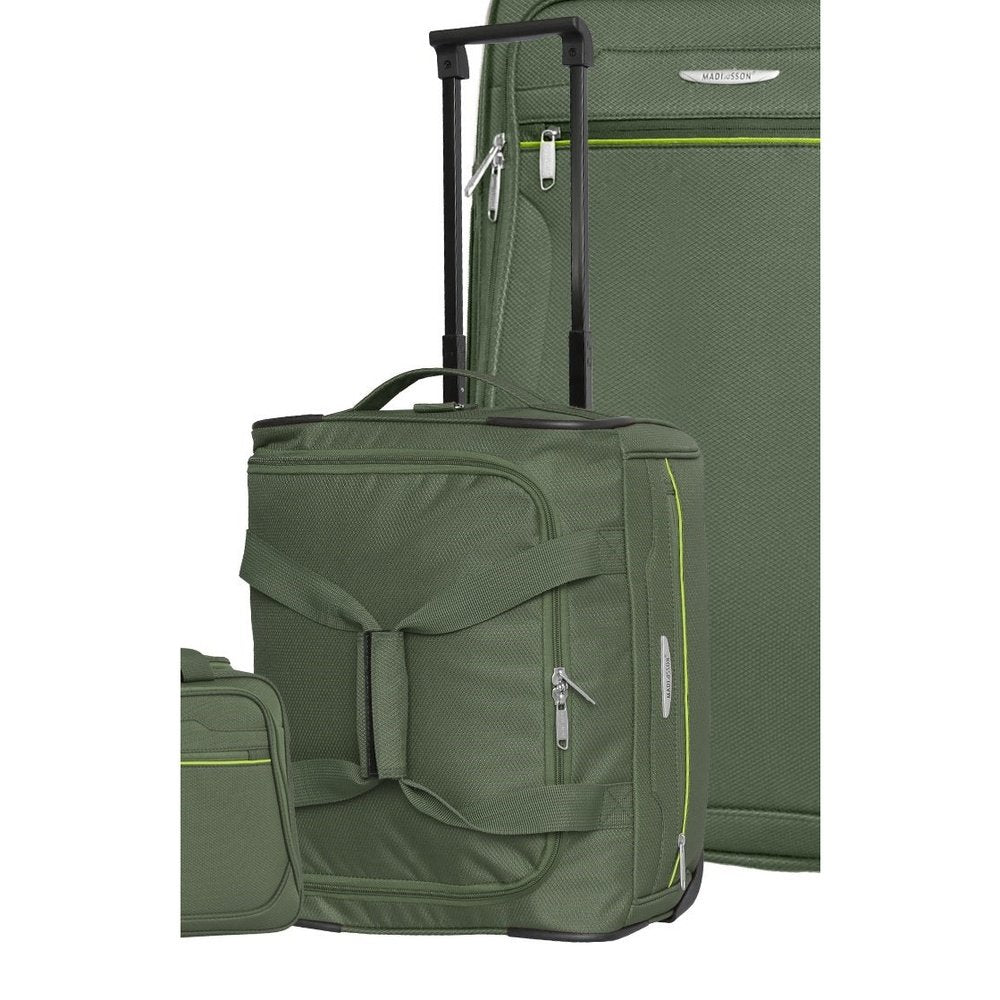 Easy Luggage Madisson's Green Soft Shell Luggage : Xs to Large Sizes, Lightweight Suitcase, Duffle Bag, and Wheeled Holdall - Now on Sale!