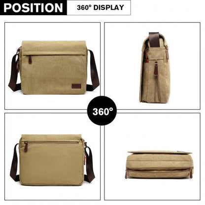 Easy Luggage LB1925 - Kono Classic Expanding Messenger Bag - Khaki