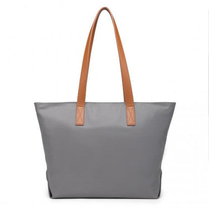 Easy Luggage LH2240 - Miss Lulu Casual Waterproof Shopping Tote Bag - Grey