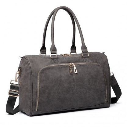Easy Luggage LT6638 - Miss Lulu Leather Look Maternity Changing Shoulder Bag Grey