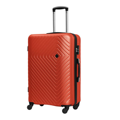 Easy Luggage Madisson Super Lightweight Hard Shell Luggage featuring 4 smooth-rolling spinner wheels Coral