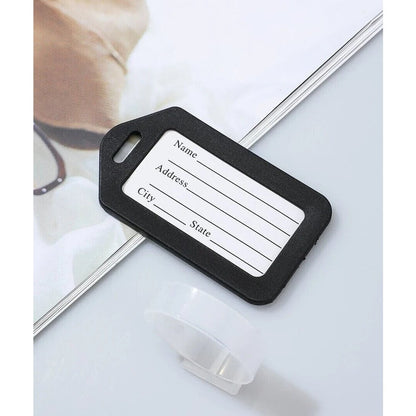 Easy Luggage Minimalist Black Luggage Tag For Travel Holiday Suitcase