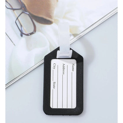 Easy Luggage Minimalist Black Luggage Tag For Travel Holiday Suitcase