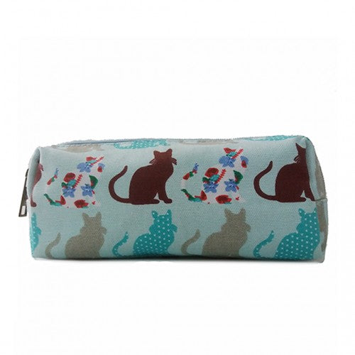Easy Luggage PC-CT - Miss Lulu Canvas Pencil Case Cat Blue