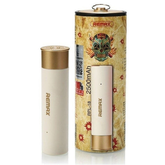 Easy Luggage REMAX RPL-18 2500mAh SHOT GUN SHELL POWER BANK White