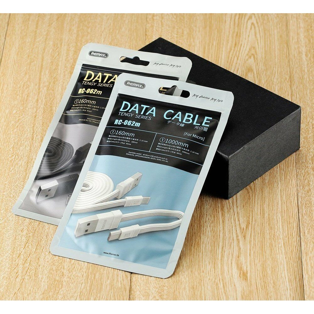Easy Luggage Remax Cable Micro USB Charging & Data Cable 1M & 16cm High Speed Data Sync Fast