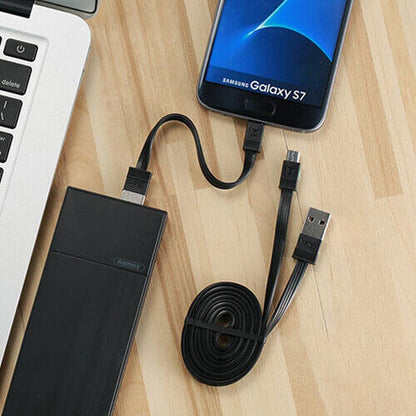 Easy Luggage Remax Cable Micro USB Charging & Data Cable 1M & 16cm High Speed Data Sync Fast